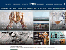 Tablet Screenshot of irma.dk